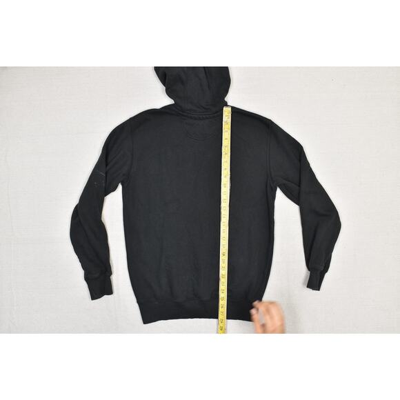 Carhartt Men's Regular Size S Hoodie Black Sweatshirt w/Stain on Front 100615 00 - Picture 6 of 8